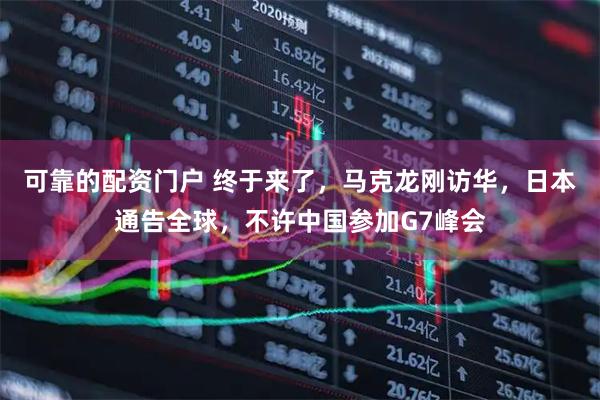 可靠的配资门户 终于来了,马克龙刚访华,日本通告全球,不许中国参加G7峰会
